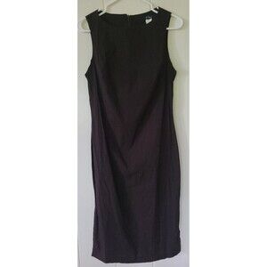NWT Zinc Women's 9 Dark Brown Sleeveless Dress Fitted Bust Vented Bottom Hems